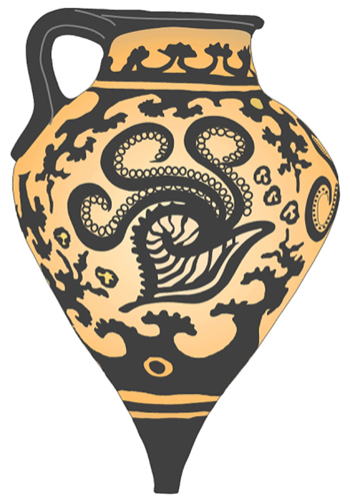 Minoan civilization, Phaestos Palace, rhyton argonaut pattern