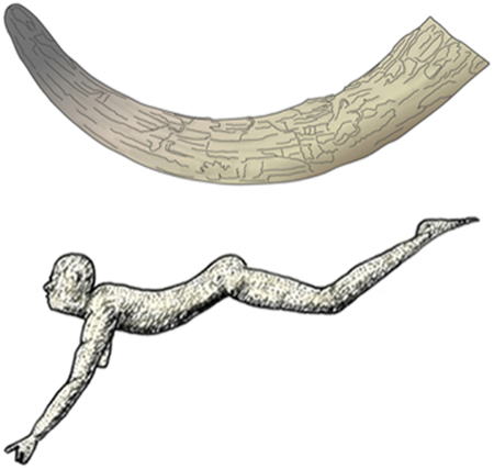 Minoan civilization, Ivory Log from Zakros palace, Ivory statue "Bull leaper" from Knossos Palace