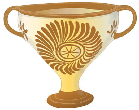 Minoan civilizaiotn, Knossos Temple Tomb, Ephyrean style Goblet