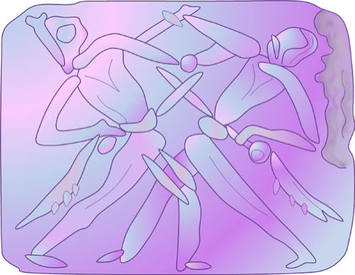 Mycenaean civilization, Tholos Tomb, Koukounara, amethyst seal, soldiers fighting