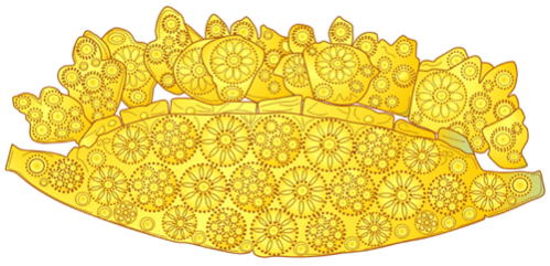 Mycenaean civilization, Grave Circle A, Mycenae Palace, gold diadem