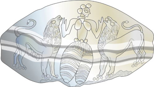 Mycenaean civilization, Chamber Tomb, Mycenae, agate seal goddess