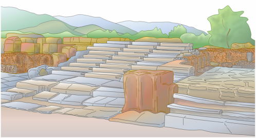 Central Staircase, Malia Palace
