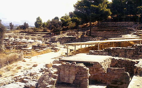 Minoan civilization, Quasi-palace quarter and Minoan Town, Agia Triada
