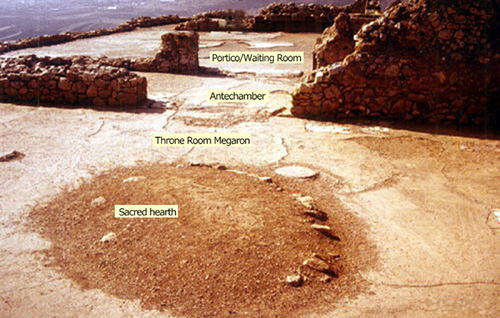 Mycenaean Megaron Complex, Throne Room and surroundings, Mycenae Palace